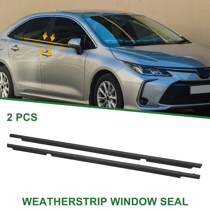Toyota Corolla 2 x Rear Left & Right Weatherstrip Window Seal