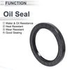 Oil Seal Rotary Shaft Seal NBR Rubber 90x120x12mm Black 5 Pcs