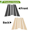 BMW 7 Series 6 x Door Pillar Window Trim (1995-2001)