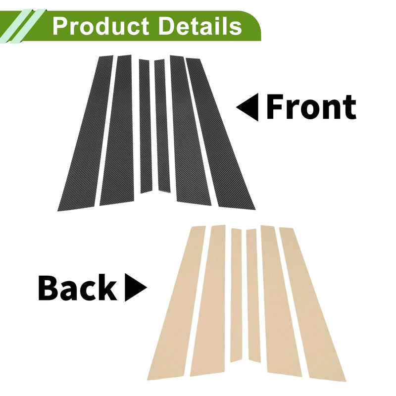 BMW 7 Series 6 x Door Pillar Window Trim (1995-2001)