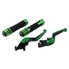 Ducati Panigale Green Extendable Brake Clutch Lever Grip Set (2012-2019)