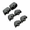 Harley Dyna Softail XL 6 x Black Control Switch Button Cover Caps (2011-2016)