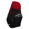 Harley Dyna Super Glide 11" Red Fairing Windshield w/ 62mm Clamps (2006-2010)