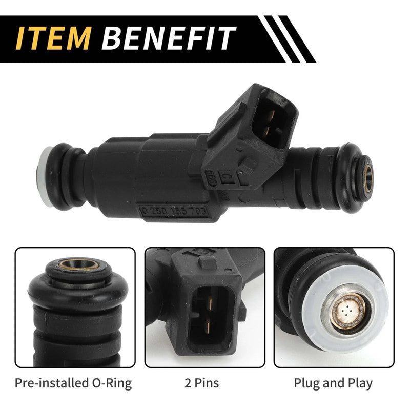 Jeep Grand Cherokee Fuel Injector Nozzle 4 Holes (1993-2023)