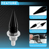 Universal Motorcycle M6 License Plate Screws Cover 5.4 cm Black 4 pcs