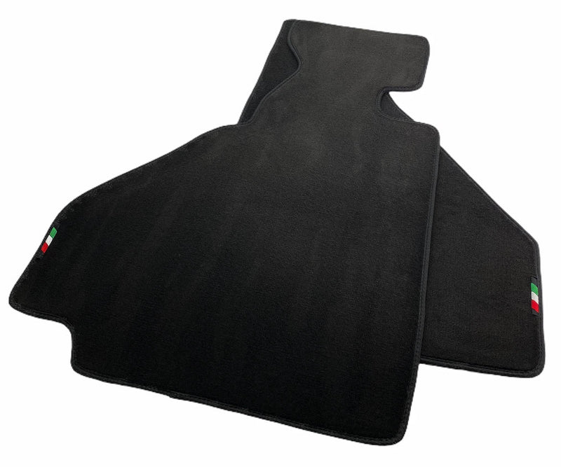 Ferrari 348 TS 1989-1995 Black Tailored Carpets with Emblem Floor Mats
