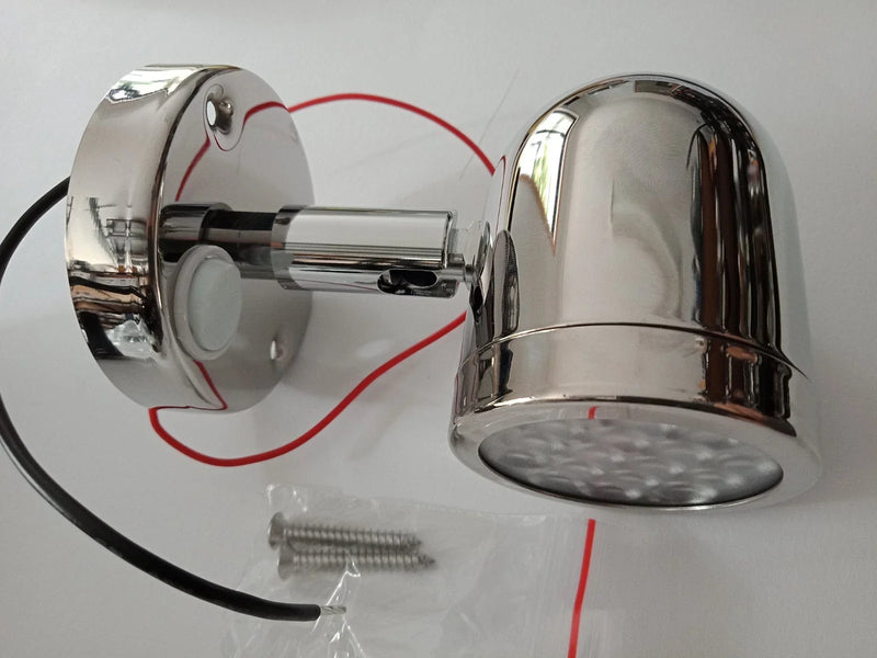 Boat / Marine 12V LED Bunk Reading Lights Stainless Steel 154 Lumen