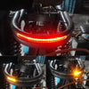 Cafe Racer Motor 210mm Rear Seat Frame LED Turn Signal Brake Light