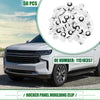 Chevrolet Avalanche White 50 Pcs Rocker Panel Clips (2007 - 2013)