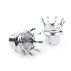 Harley XL 1200 Dyna Touring Front Axle Nut Cover Silver Bolt Cap (2004-2023)