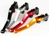 Honda CBR1000RR 600RR Silver CNC Brake Clutch Levers (2008-2010)