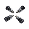 Harley Yamaha 4 x Aluminum Black & Silver Hex License Plate Frame Bolts