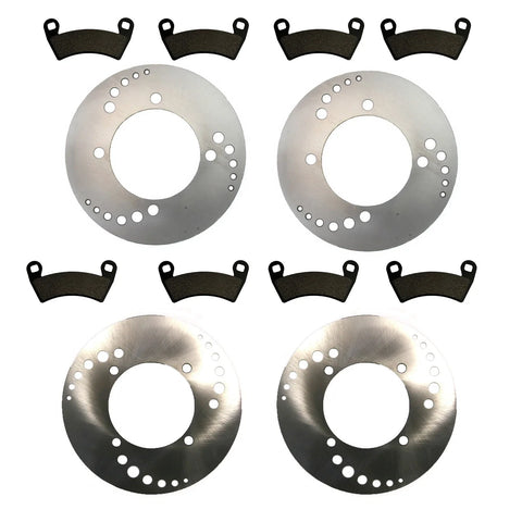 Polaris Ranger 800 Front & Rear Brake Rotors & Pads (2010–2017)