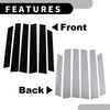 Honda CR-V (2007-2011) Black 6 x Car Pillar Window Trim Covers