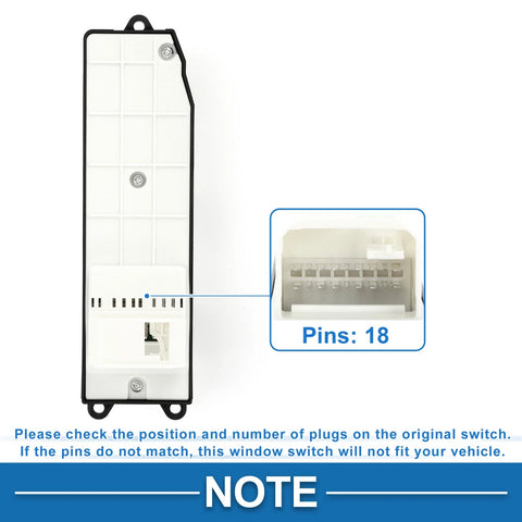 Toyota Hilux Power Window Switch (2004-2007, 2009-2015)
