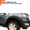 Ford Ranger PX2 16W Glossy Black Smooth Fender Flares (2015-2018)
