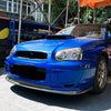 Subaru Impreza WRX STI 3 x Carbon Look Front Spoiler Lip Splitter (04-05)