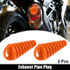Motorcycle 2 x 15-38mm Universal Silencer Exhaust Pipe Plug