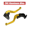 Kawasaki Gold Tone Pair Brake/Clutch Levers Adjustable Folding
