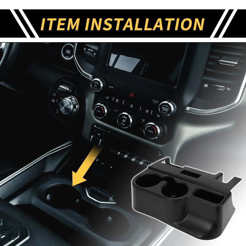Dodge Ram 1500 2500 3500 Center Console Cup Holder (2019-2023)