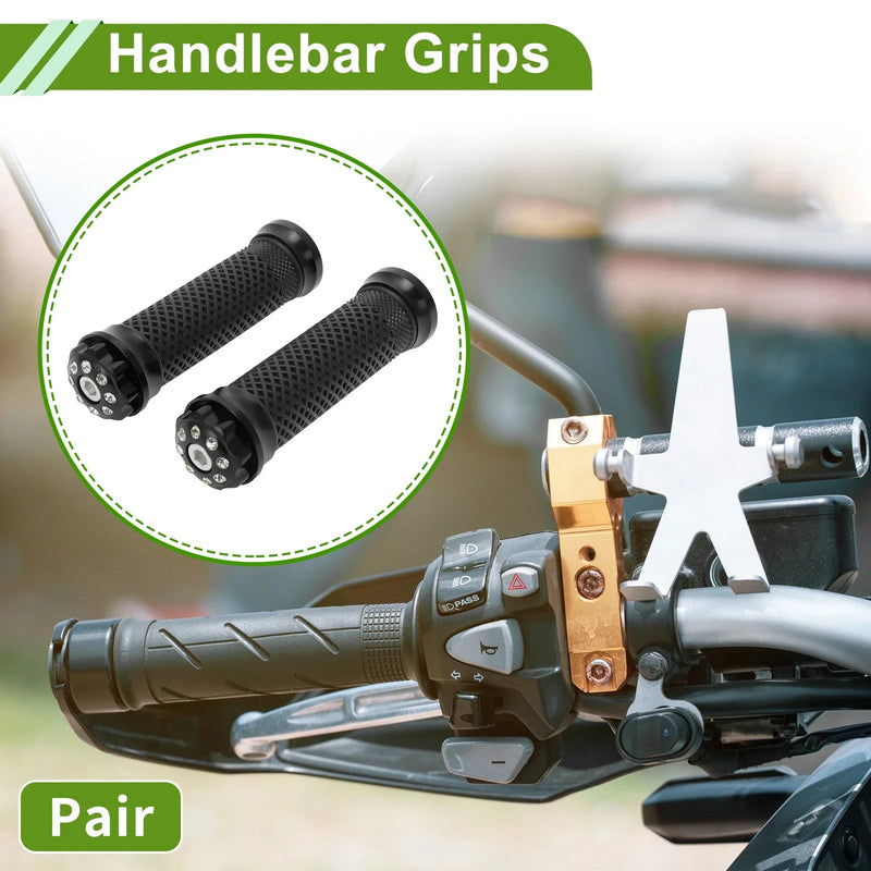 Motorcycle Hand Grips / 7/8 22mm / Rhombus Rubber Black