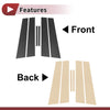 Toyota Reiz 6 Pcs Car Door Pillar Window Trim (2010–2016)