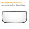 Chevrolet GMC Left Right White Mirror Glass Back Non-heated