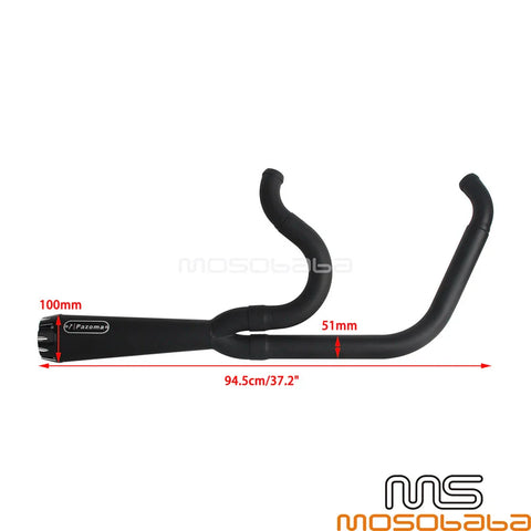 Harley Softail Street Bob Fat Bob Full Exhaust System Pipe (2018-2023)