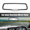 Dodge Rearview Mirror Cover ABS Black Carbon Fiber