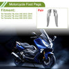 Yamaha TMAX Motorcycle Foot Pegs / 1 pair / Silver Tone (2012–2019)