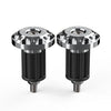 Motorcycles 7/8'' Grey Dirt Bike CNC Handlebar Grips & End Cap Plugs