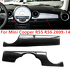 Mini Cooper R55 R56 2 x Carbon Fiber Dash Strips Trim (2009–2014)