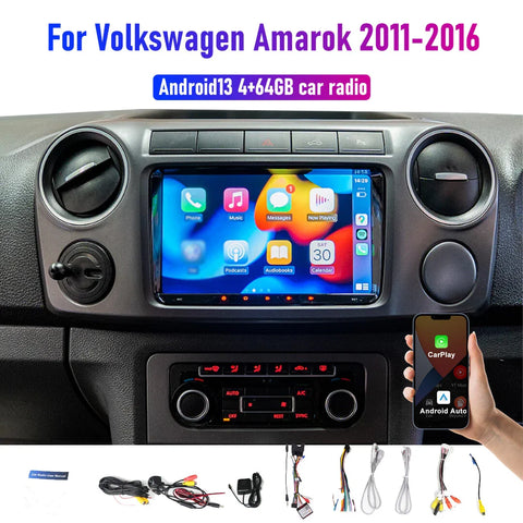 VW Amarok 9'' Wireless CarPlay Android Auto Head Unit (2011-2016)