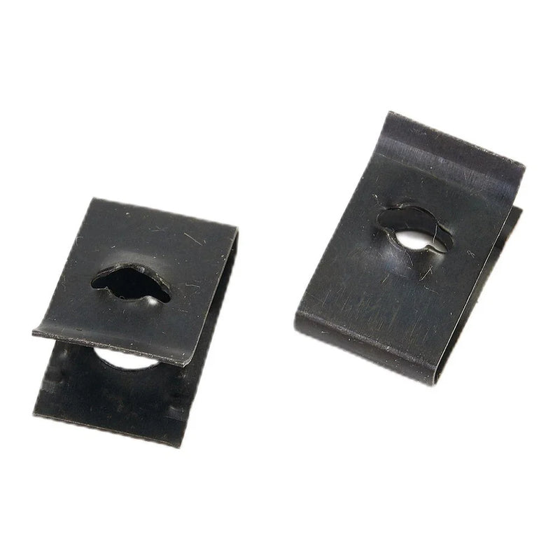 Car Bumper Fender Trim Panel Fastener 20x Metal U-Type Clips
