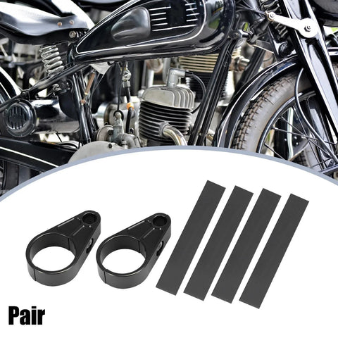 Harley Motorcycle 2 x Rear Brake Line Hose Clamp