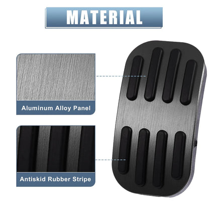 2 x Gas Pedal Brake Pad Covers Anti-Slip for Toyota C-HR (2016-2018) Black