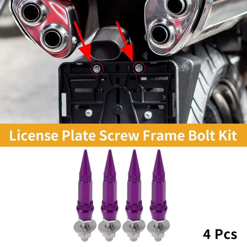 Motorcycle Universal / 82mm M6 / License Plate Screws Cover