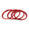 Audi A3 S3 Red Chrome AC Vent Outlet Ring Sticker (2012-2019)