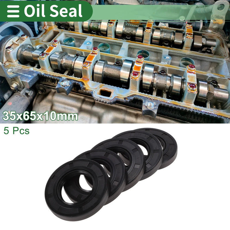 Oil Seal 5 x 35x65x10mm NBR Rubber High Pressure Black