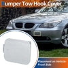 BMW 528i 535i Silver Tone Front Car Bumper Tow Hook Cover