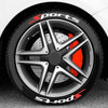 Car Stickers Customizable 3D Letters Rubber Tire & Wheel Styling