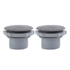 RV Bus ATV A / C Gray 60mm Vent Air Outlet Round Ceiling