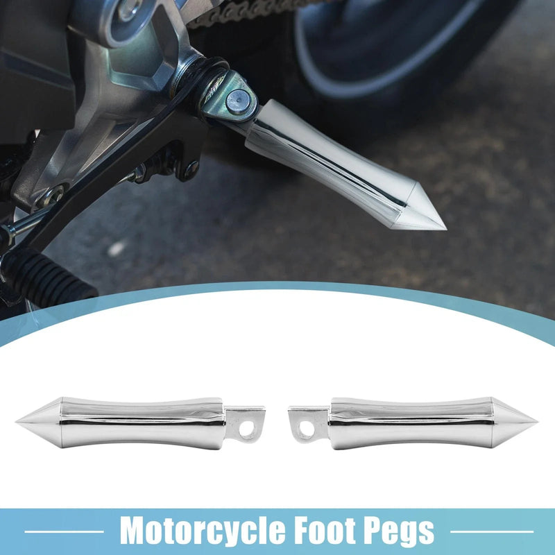 Motorcycle Pair 10.35mm Aluminum Alloy Rearsets Footrest Footpeg