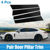 Porsche Panamera 4 Pcs Black Windshield B Pillar Trim Garnish (2010-2023)