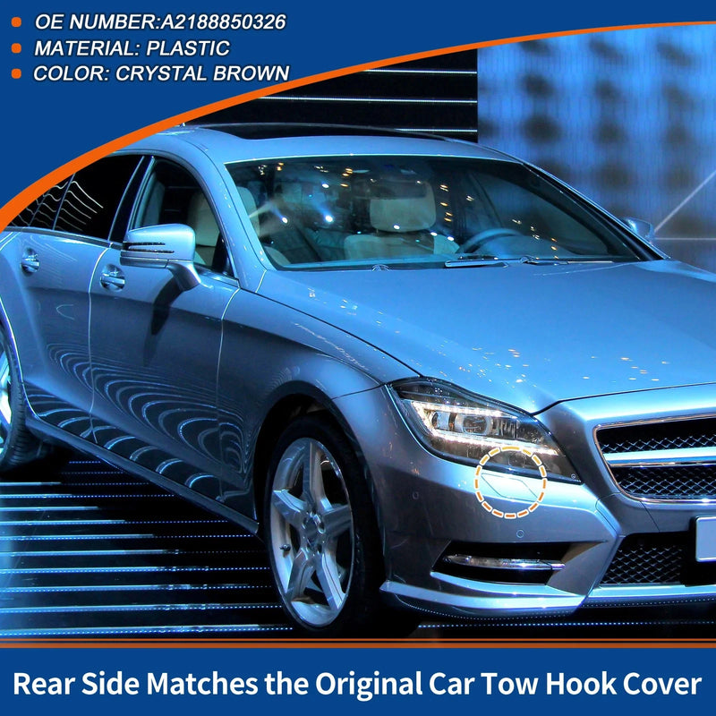 Mercedes-Benz A-Class (2013-2018) Crystal Brown Bumper Tow Hook Cover