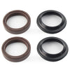 Motorcycle 4 Pcs Brown Front Fork Damper Seal