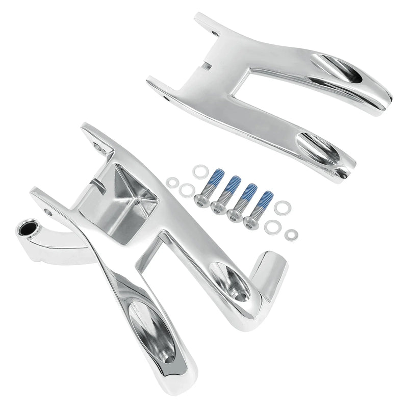 Harley Softail Deluxe Chrome Driver Footboard & Bracket (2018-2025)