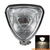 Harley Chopper Cafe Racer Chrome Triangle Retro Headlight