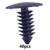 Auto Car Fender Push Pins 40pcs 9mm Bumper Clips
