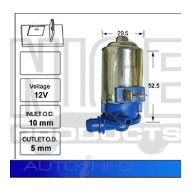 Nissan Datsun 200B N810 / NJ810 / WNJ810 Front Washer Pump (1977-1982)